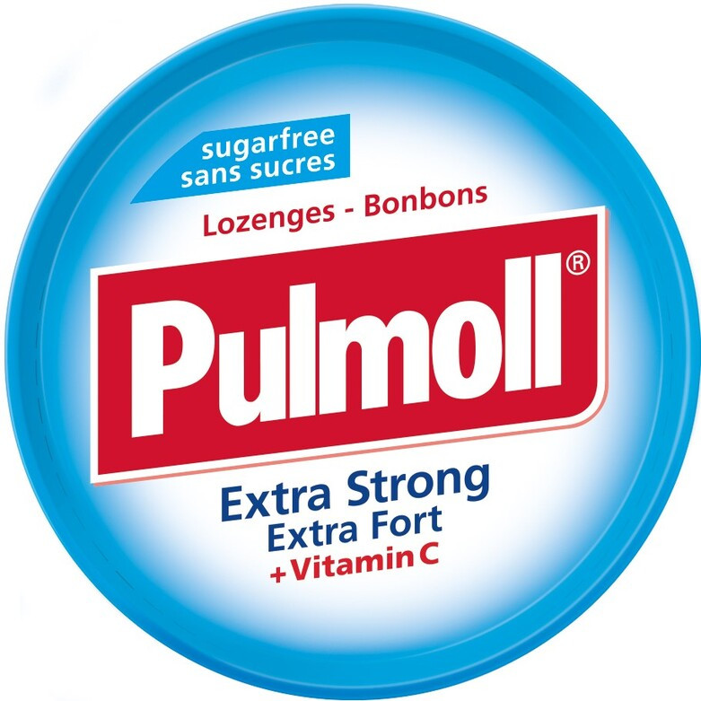Льодяники Pulmoll Extra Strong + vit C без цукру, 45 г, 10 шт/ящ
