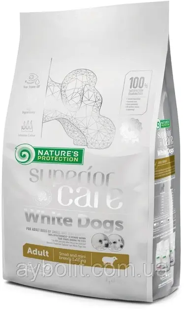 Сухий корм для собак Nature's Protection Superior Care White Dogs Adult Small and Mini Breeds 1.5 кг