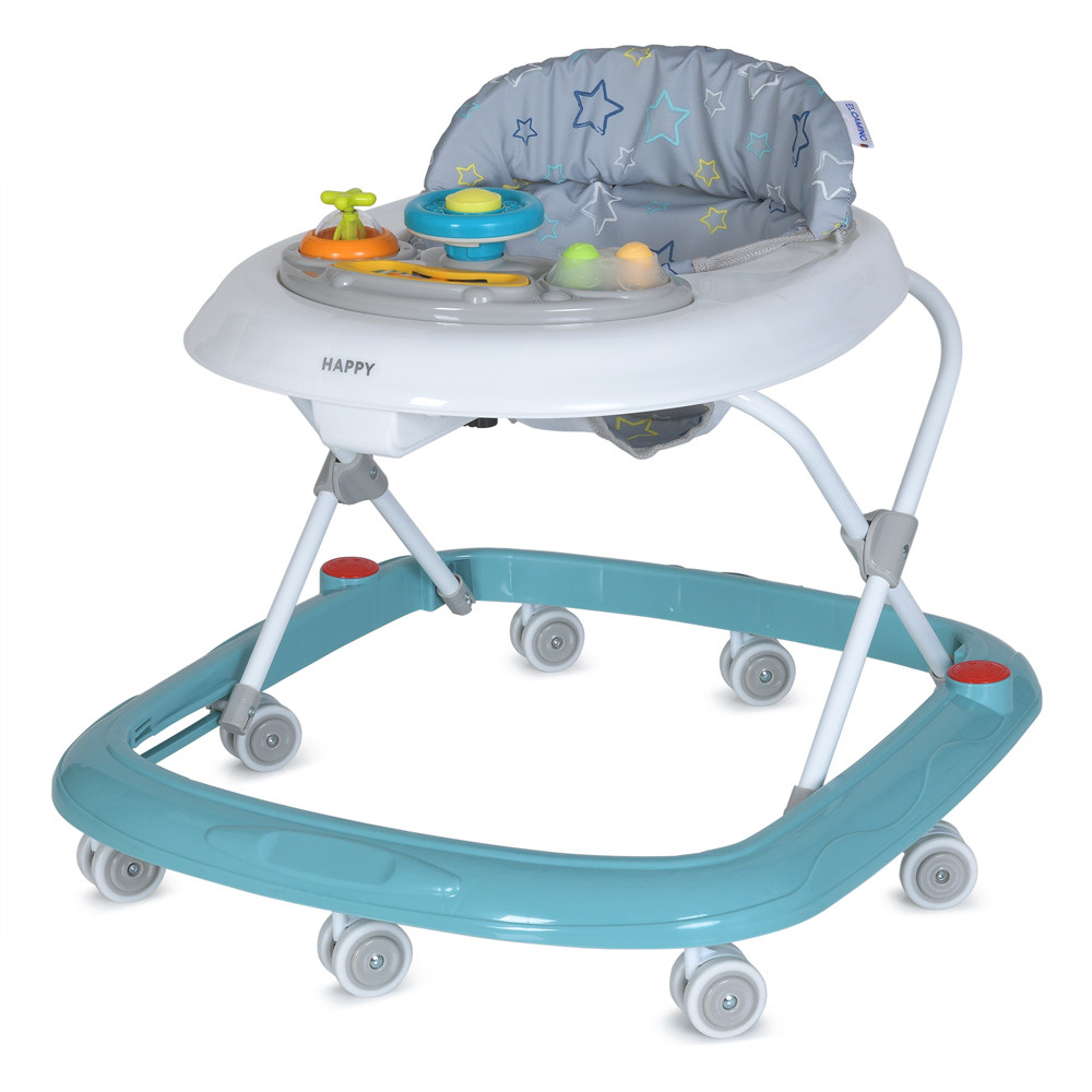 Ходунки El Camino ME 1049 HAPPY Sky Blue знімна ігрова панель, музика, світло, фото 1