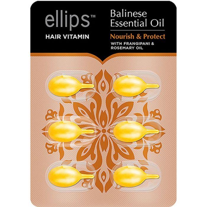 Вітаміни для волосся Ellips "Живлення та м'якість Балі" Balinese Essential Oil Nourish & Soften, 6 капсул, фото 1