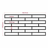 Трафарет для штукатурки Цегла 1 мм багаторазовий 602х309х1 tds-1.2, фото 4