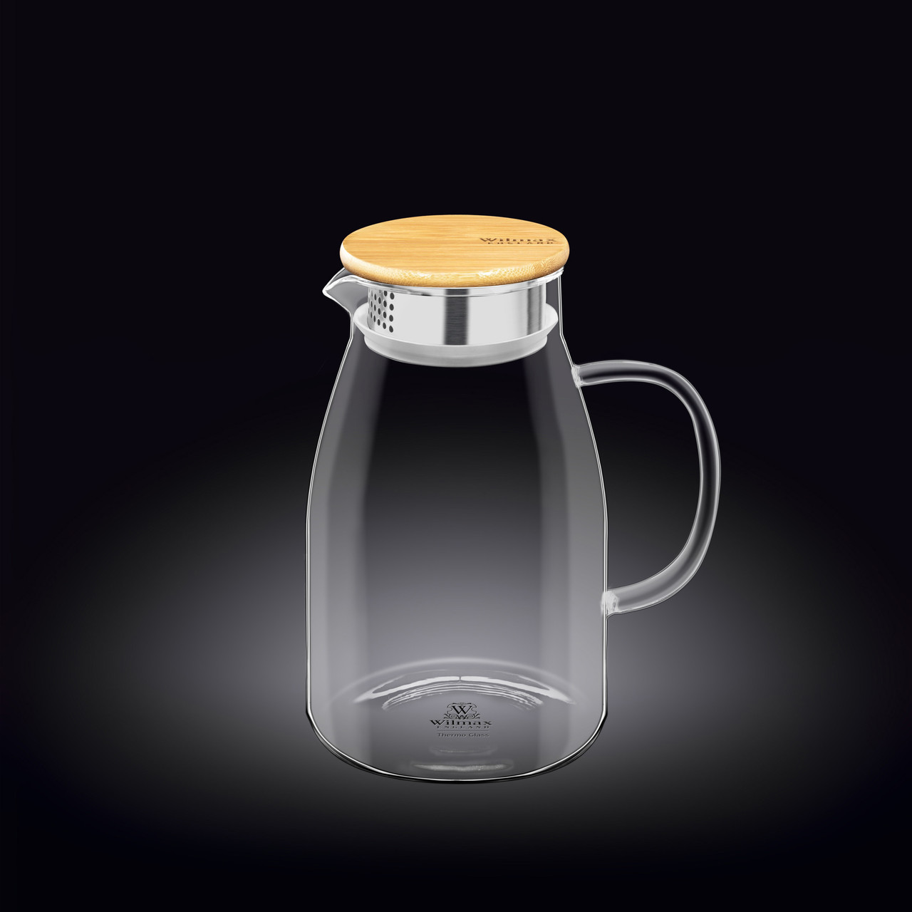 Глечик Wilmax з кришкою 1,5 л скло (888215 WL), фото 1