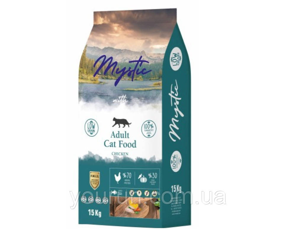 Mystic (Містик) Adult Cat Food with Chicken сухий корм для кішок (курка) 15 кг