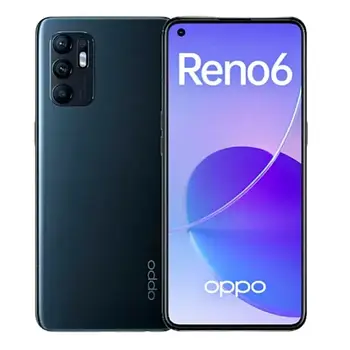 Смартфон OPPO Reno6 5G 8/128GB Stellar Black, 64+8+2/32Мп, 2sim, 6.4", 4310mAh, MediaTek Dimensity 900, Amoled