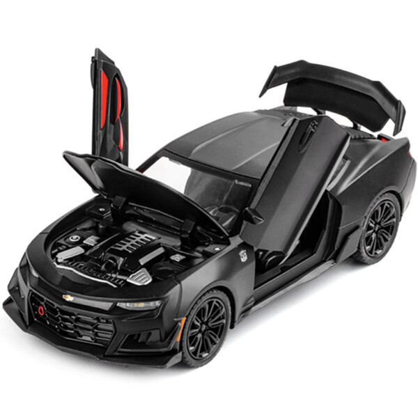 Машинка Chevrolet Camaro моделька іграшка металева колекційна 19 см Чорний (59236)