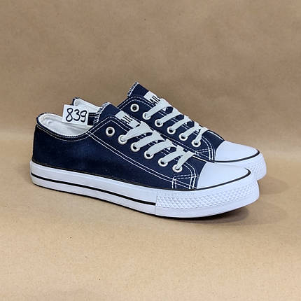 ЗНИЖКА! 38р (24см) Конверси СИНІ кросівки кеди в стилі Converse all star, фото 1