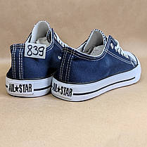 ЗНИЖКА! 38р (24см) Конверси СИНІ кросівки кеди в стилі Converse all star, фото 4