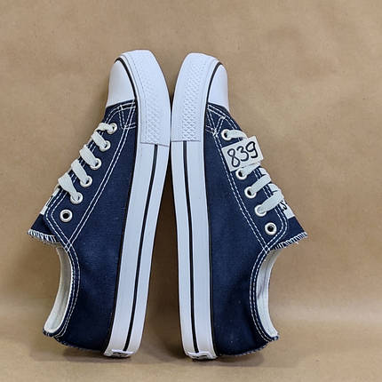 ЗНИЖКА! 38р (24см) Конверси СИНІ кросівки кеди в стилі Converse all star, фото 2