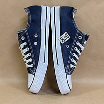 ЗНИЖКА! 38р (24см) Конверси СИНІ кросівки кеди в стилі Converse all star, фото 3