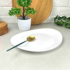 Плоске овальне блюдо для подачі Bormioli Prometeo 32 * 26 см, ресторанний посуд, фото 4