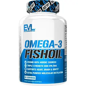 Омега-3 Evlution Nutrition Omega-3 Fish Oil 60 капс. нордична