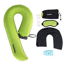 Набір для сну U-shaped inflatable pillow 20ZT NH20ZT004 green