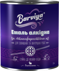 Емаль алкідна ПФ-115 ТМ "Barviya" 2.8, Червоний 2.8, Білий