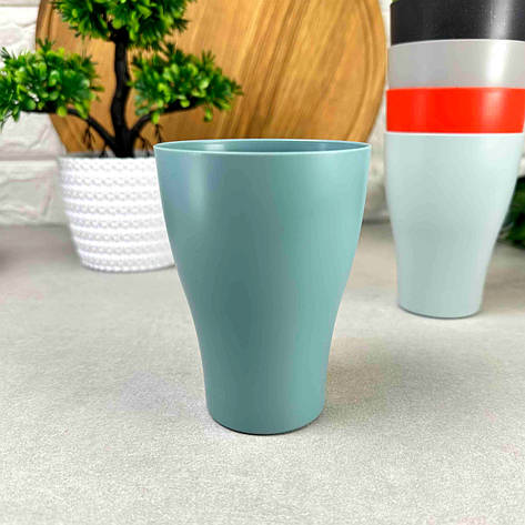 Пластиковий стакан 250мл Сизо-Блакитний Алеана, фото 1