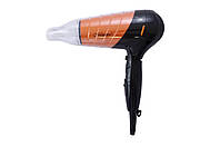 Фен электрический для волос с насадкой концентратор дорожный Maestro MR-211-Black