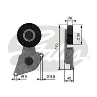 Ролик натяжной Gates T38464 (7808-21364)