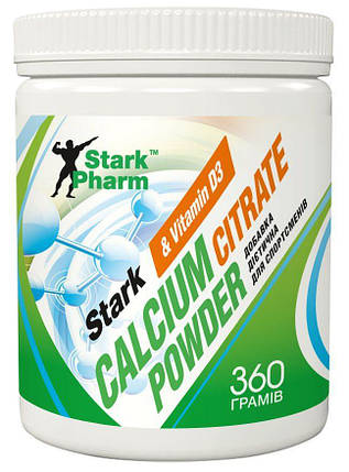 Кальцій-цитрат-вітамін Д3 Stark Pharm Calcium Citrate + Vitamin D3 360 г (120 порц.), фото 1