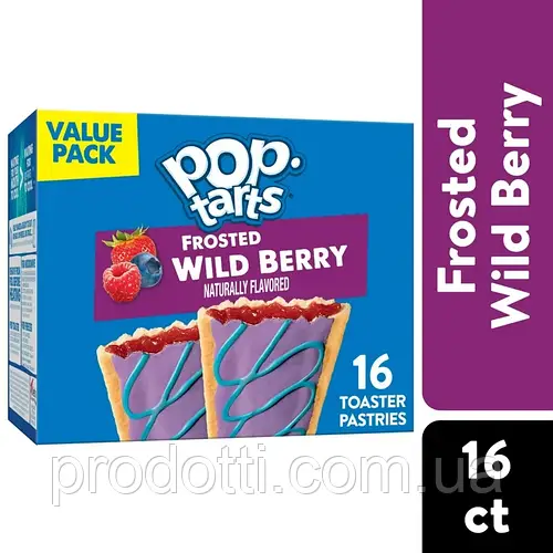 Печенье Pop-Tarts Frosted Wild Berry 16 шт 768 г (ID#1937485279), цена ...