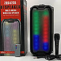 Потужна акустична Bluetooth колонка ZQS-4235 з підсвічуванням та мікрофоном, фото 5
