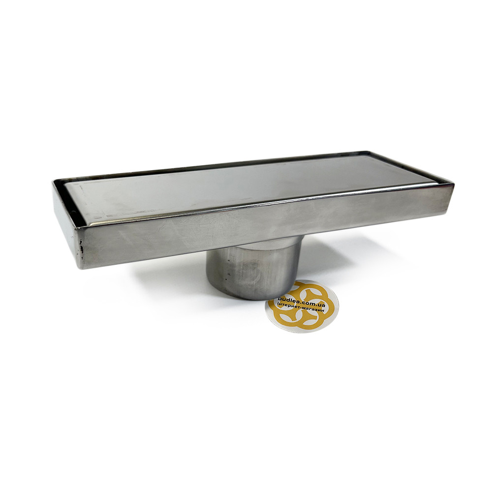 Трап для душу вертикальний 20 см GALA TILE INSERT, із сухим сифоном, решітка під плитку Sanpreis
