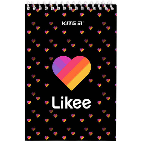 Блокнот на спіралі Kite Likee LK22-196, А6, 48 аркушів, нелінований, фото 2