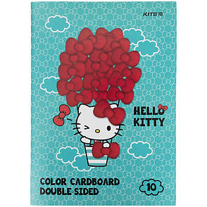 Картон кольоровий двосторонній Kite Hello Kitty HK21-255, фото 2