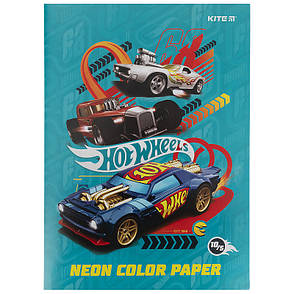 Папір кольоровий неоновий Kite Hot Wheels HW21-252, фото 1