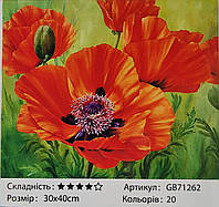 Алмазная живопись "Маки" 30*40 см