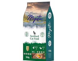 Mystic (Містик) Sterelised Adult Cat Food with Salmon сухий корм для стерилізованих кішок (лосось) 15 кг