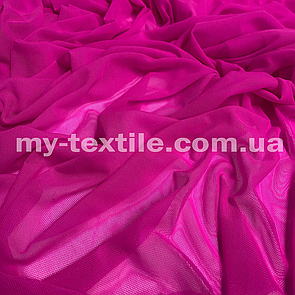 Сітка стрейч 150 см однотонна Малиновий