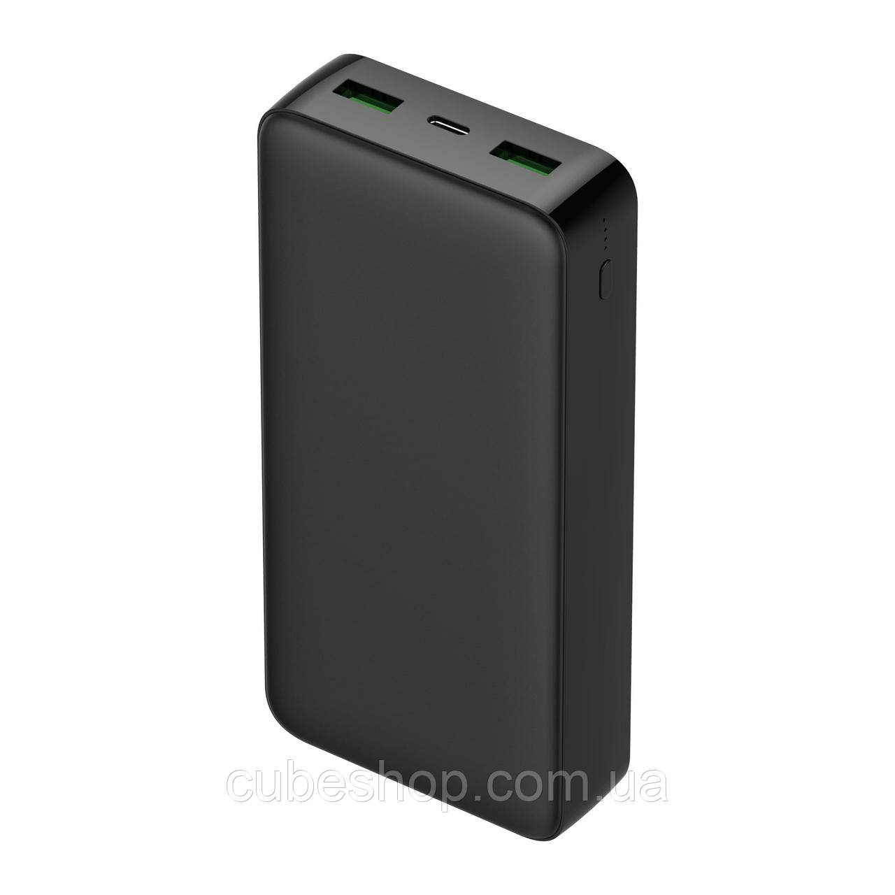 Повербанк (powerbank) "Чорний" 20000 маг