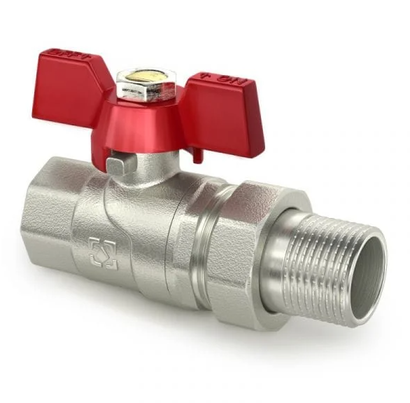 Кран кульовий 3/4" американка метелик RED RAFTEC