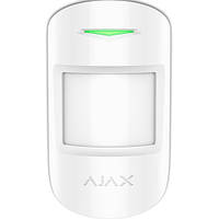 Бездротовий комбінований датчик руху та розбиття AJAX CombiProtect (White)