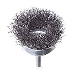 Щітка чашкова 50 мм для дриля, 1/4" (кручений дріт) INTERTOOL BT-9050, фото 4