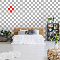 Флизелиновые фотообои геометрия 312x219 см Мозаика серо белые квадратики (11208VEXXL) +клей