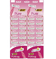 Набір бритв Bic Pure 3 Lady Pink без змінних картриджів Bic Pure 3 Lady Pink 24 шт (3086123395145)