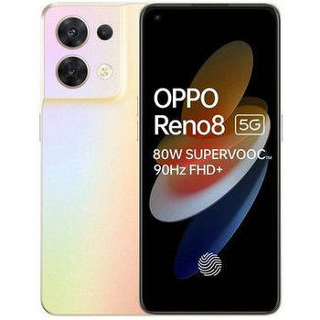 Смартфон OPPO Reno8 5G 8/256GB Shimmer Gold, 64+8+2+2/32Мп, 2sim, 6.4", 4500mAh, Dimensity1300, Amoled