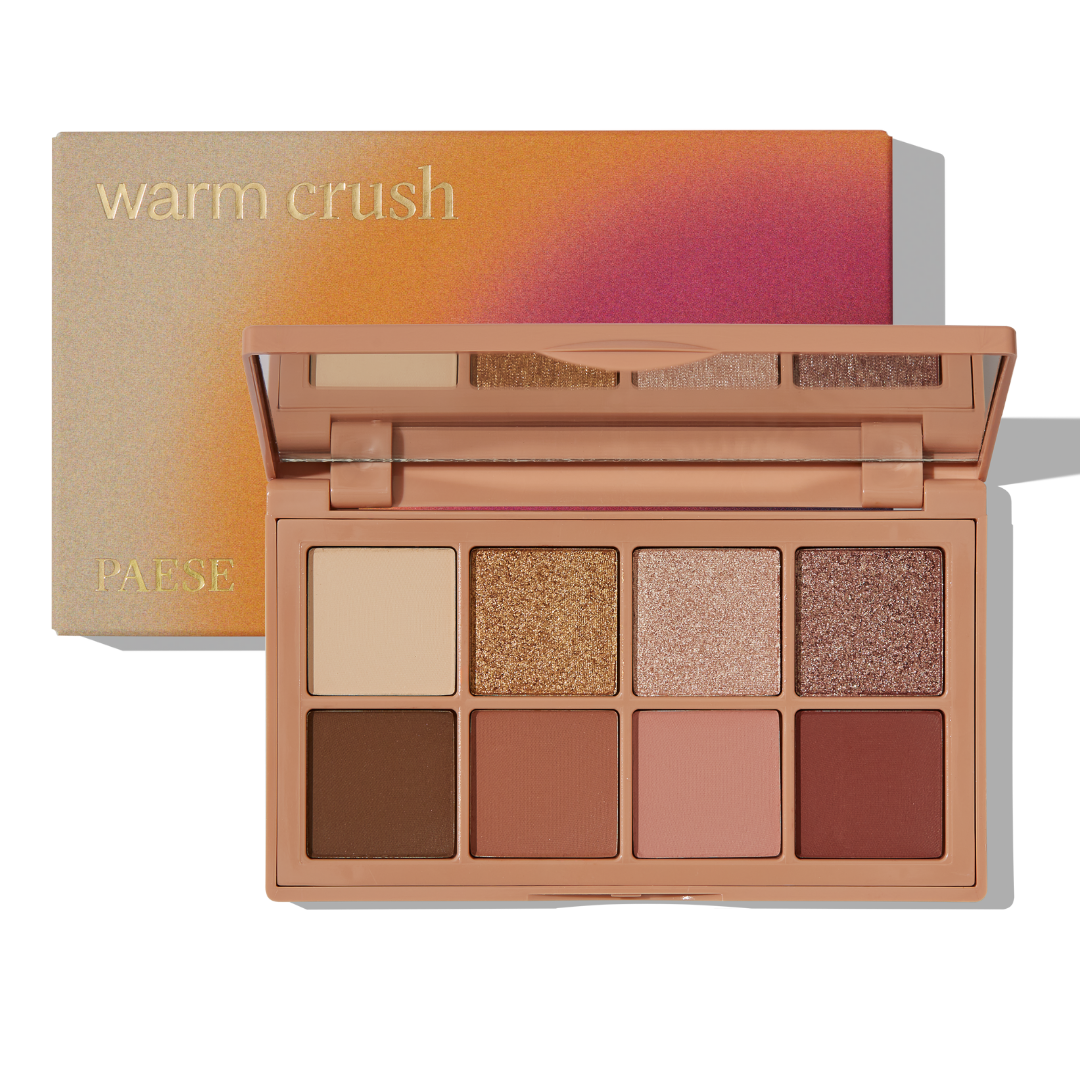 Професійна Палітра тіней для повік Eyeshadows Palette Warm Crush Paese 11g (8in1)