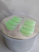 Набір валиків для ламінування вій (4 пари, прозоро-зелен)