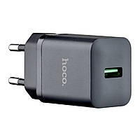 СЗУ Hoco N26 Maxim single port QC3.0 charger (EU) Black