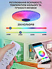 RGB Люстра з Bluetooth колонкою 38 см 60 W Світильник з регулюванням яскравості та блютуз-колонкою, фото 5