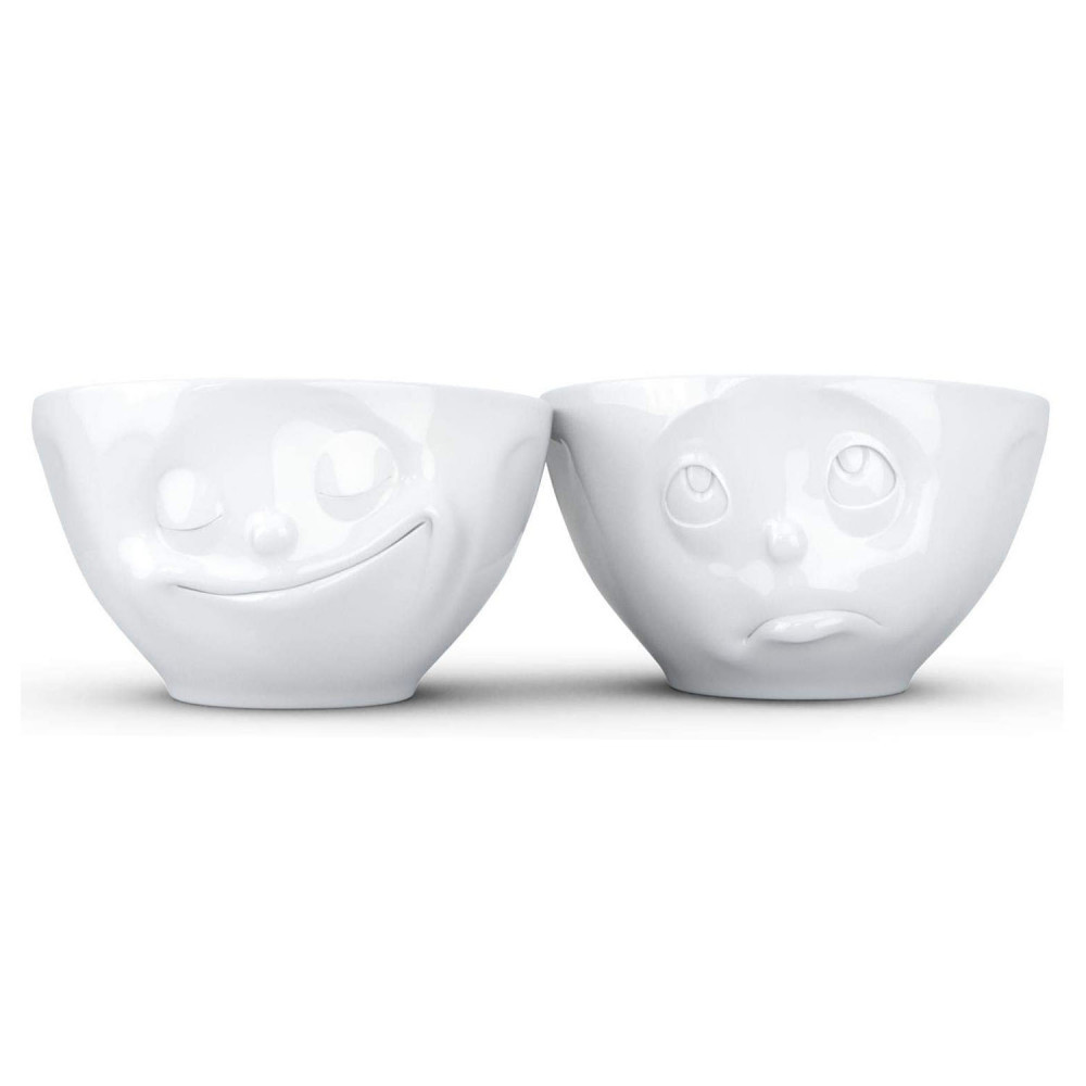 Набір порцелянових піал 58products Tassen Happy & Oh please 200 мл 2 шт Tass12301/TF