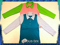Рубашка - толстовка детская, интерлок, размер 32/34, рост 122-128 / 134-140