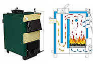 Котел твердопаливний Тівер КТ-12 (сталь 5 мм)