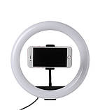 Тримач для телефону на гнучкій ніжці з шарнірним з'єднанням та зовнішнім різьбленням 1/4 для кільцевих ламп, фото 9