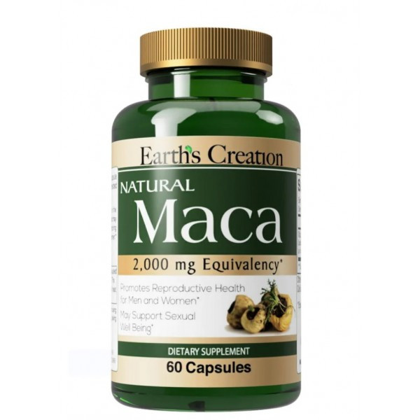 Екстракт кореня маки Earth's Creation Maca 2000 mg 60 caps, фото 1