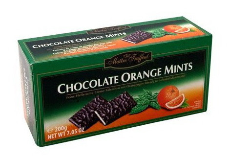 Цукерки Maitre Truffout Chocolate Orange Mints, 200 г