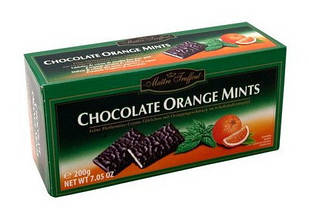 Цукерки Maitre Truffout Chocolate Orange Mints, 200 г