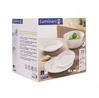 Сервиз столовый белый на 6 персон Luminarc с салатником Cadix 19 предметов (L0300) Оригинал
