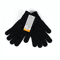 Вязаные зимние перчатки черные мужские от производителя опт гурт